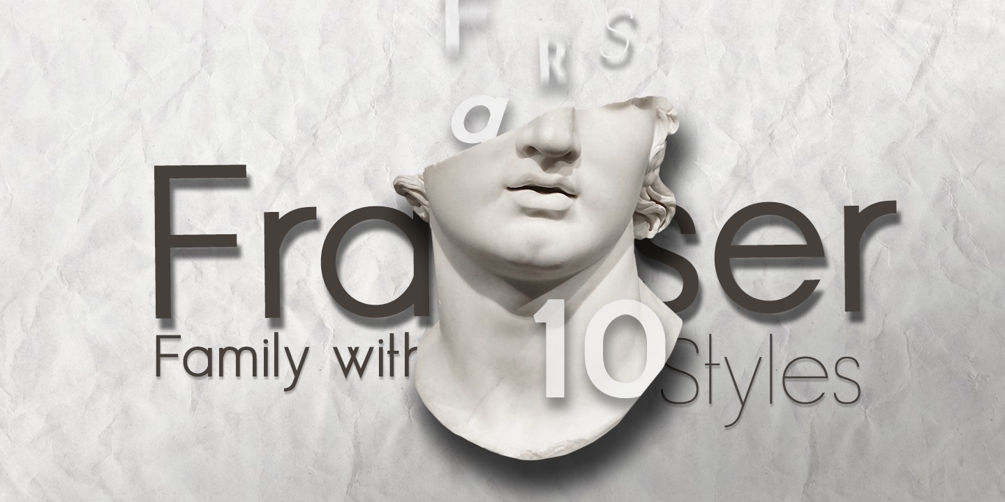 Пример шрифта Fraser #1